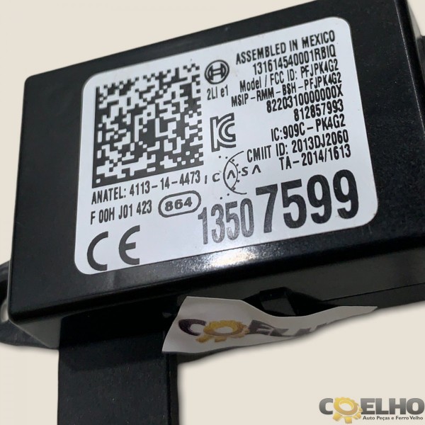 Módulo Antifurto Cruze Ltz 1.4 2016/2017 (2789)