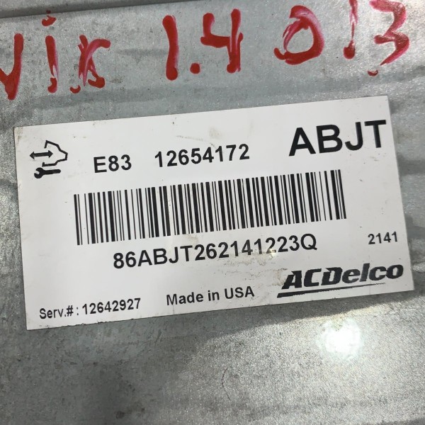 Módulo De Injeção Chevrolet Onix 1.4 Flex 2013 12654172