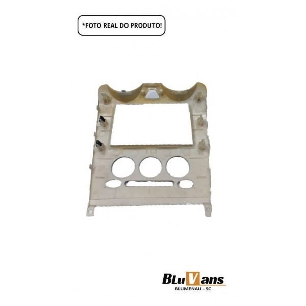 Moldura Painel Central Rely Van 2013 Prata