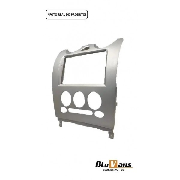 Moldura Painel Central Rely Van 2013 Prata