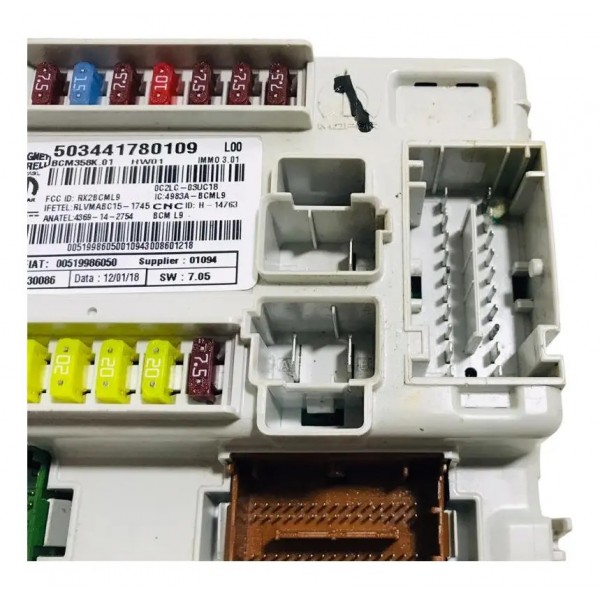 Caixa De Fusível Fiat Argo Drive 1.0 2018 503441780109