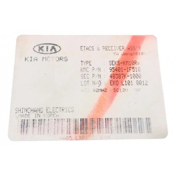 Modulo Conforto Kia Sportage 2010 95401-1f510