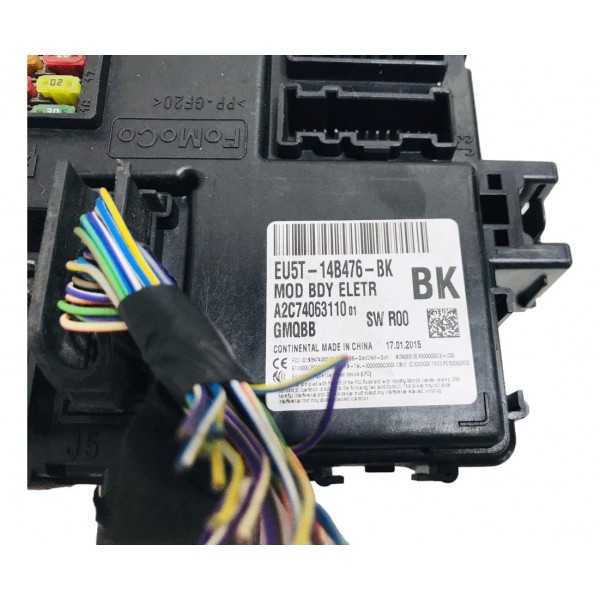 Módulo Bsi Caixa Fusíveis Ford Ka 1.0 3c 2015 Eu5t14b476bk