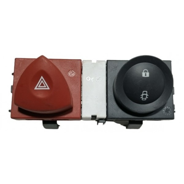 Botão Alerta Trava Renault Megane 2008 A82 Preto