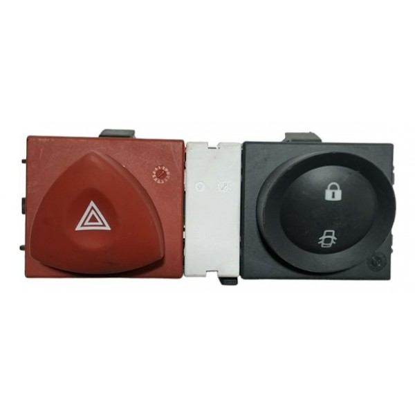 Botão Alerta Trava Renault Megane 2008 A82 Preto