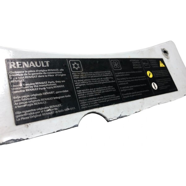 Adesivo Advertencia Painel Frontal Renault Sandero 1.6 2011