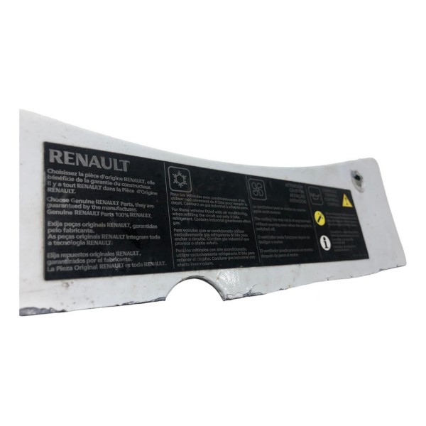 Adesivo Advertencia Painel Frontal Renault Sandero 1.6 2011