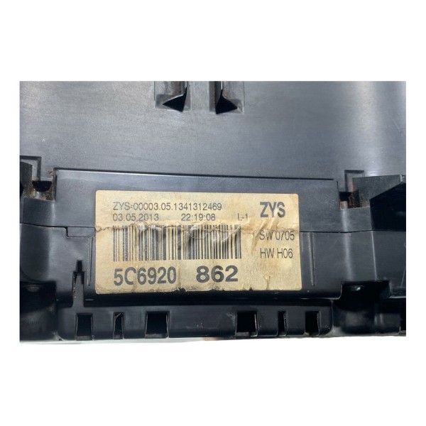 Painel Instrumentos Volkswagen Jetta 2.0 2014 (5c6920)