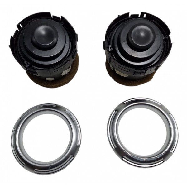 Par Difusor De Ar C/ Moldura Cromada C3 2013-17 - Detalhe