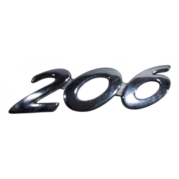Emblema Letras Peugeot 206 Tampa Traseira