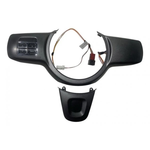 Moldura Volante Fiat Uno Mobi Strada 2015/21 C/botão Comando