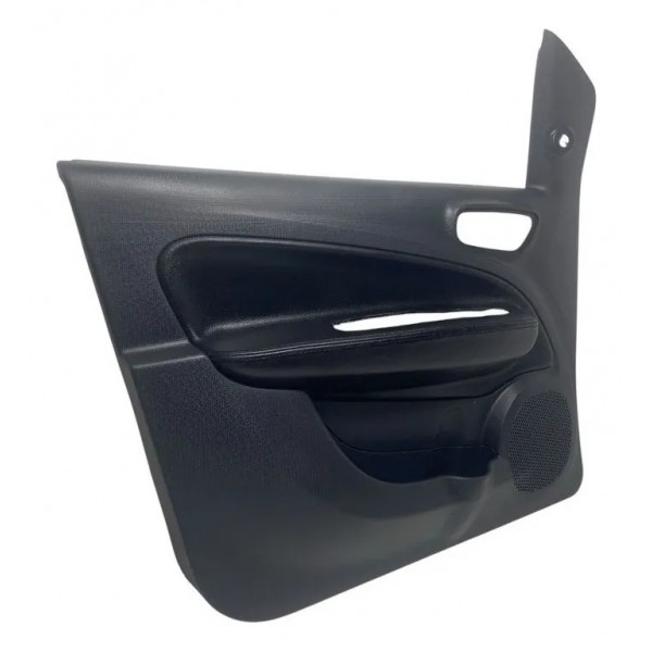 Forro Porta C/ Couro Dianteiro Esq. Fiat Uno Way 2015/2020 Preto
