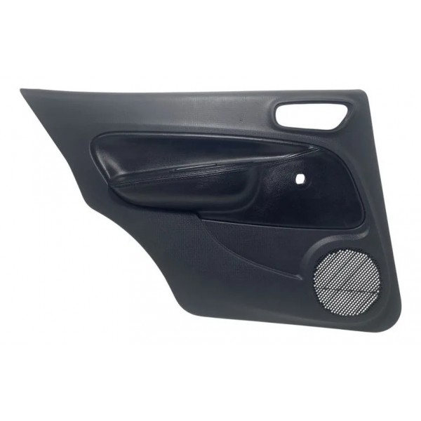 Forro Porta C/ Couro Tras Esquerdo Fiat Uno Way 2015/2020 Preto