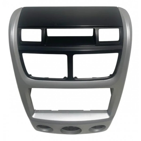 Moldura Painel Central Kia Sportage 2007/2010 Prata/preto