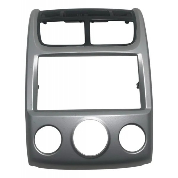 Moldura Painel Central Kia Sportage 2007/2010 Prata/preto