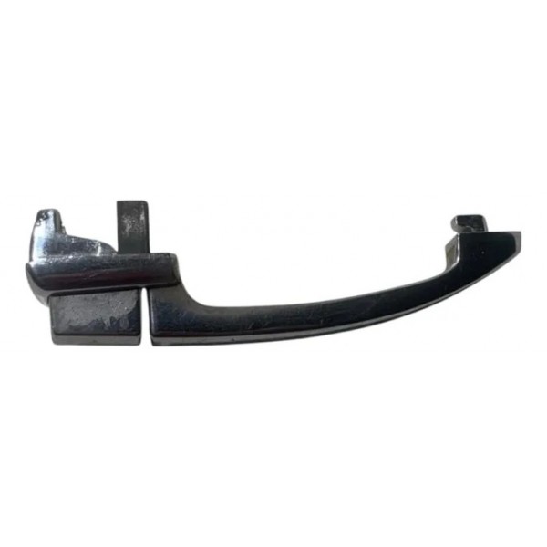 Maçaneta Externa Metal Fusca Lado Esquerdo Original Prateado Dianteira
