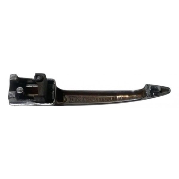 Maçaneta Externa Metal Fusca Lado Esquerdo Original Prateado Dianteira