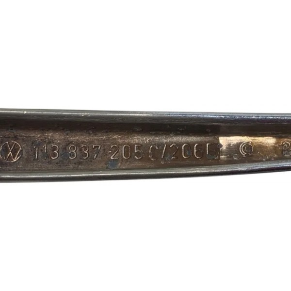 Maçaneta Externa Metal Fusca Lado Esquerdo Original Prateado Dianteira