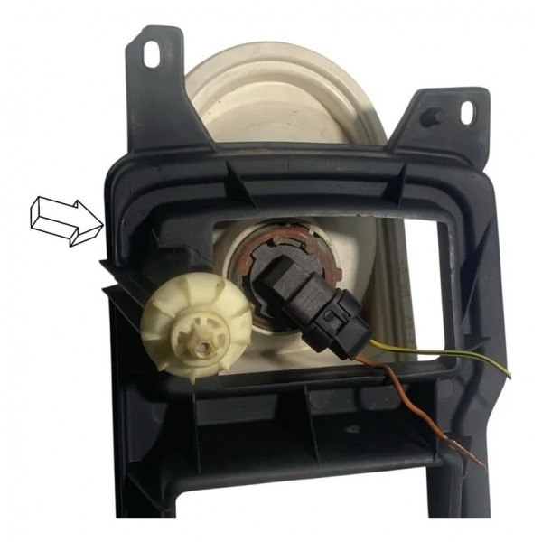 Farol Dianteiro Esquerdo Vidr. Golf 1991 A 2003 C/detalhe Esquerdo/motorista